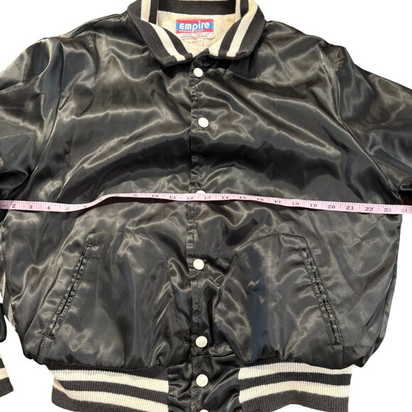 Vintage Empire Satin Varsity Jacket Bomber Fran's Happy Hour Bloomer, Wis sz L - Picture 7 of 10
